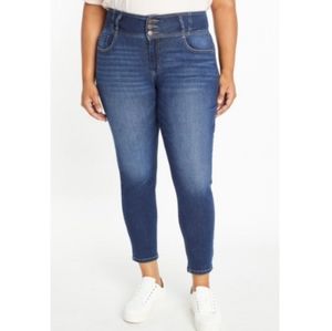 Enjean Denim Co. Juniors High Rise 5 Pocket Skinny Ankle Jeans 15